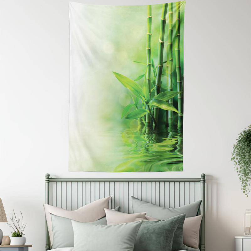 Spa Bamboos Trees Tapestry