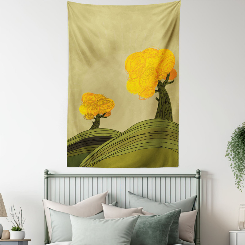 Autumn Trees Tapestry