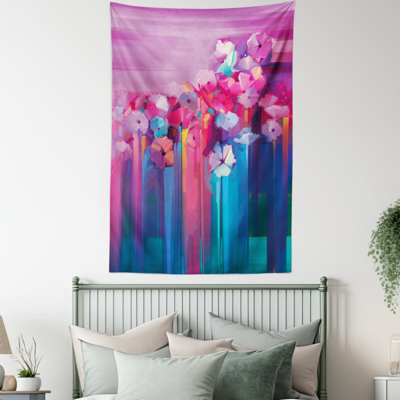 Vibrant Flower Tapestry