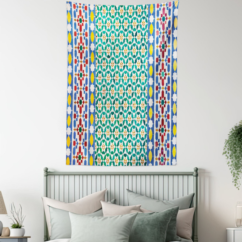 Colorful Mosaic Wall Tapestry