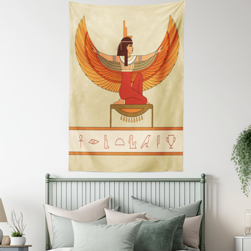 Historical Myth Woman Wing Tapestry