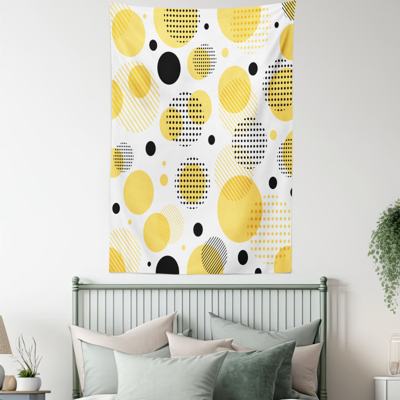 Streaks Spots Art Tapestry