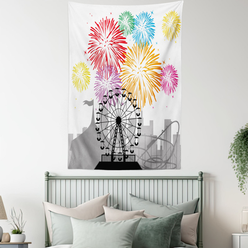 Fireworks Circus Fun Tapestry