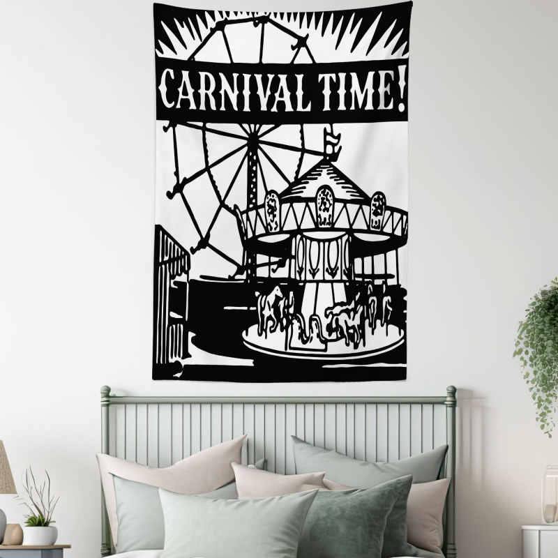Carnival Time Carousel Tapestry