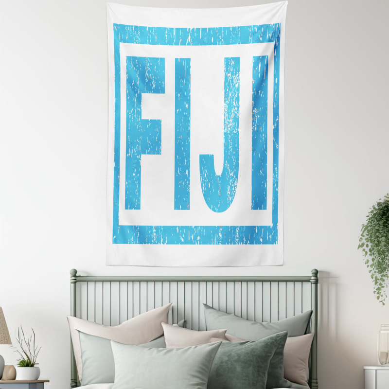 Big Bold Grunge Style Wording Tapestry