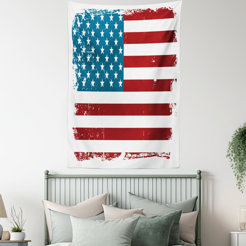 Grungy Old Glory USA Tapestry