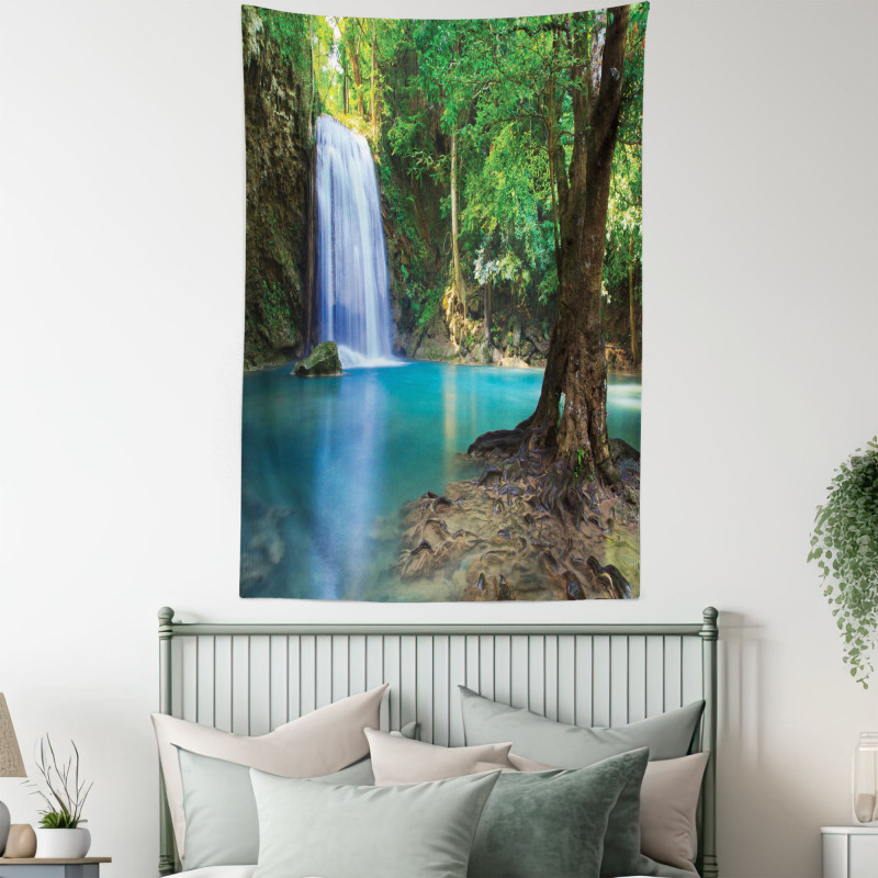 Asia Thailand Jungle Trees Tapestry