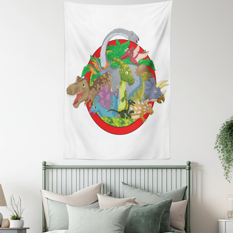 Tropical Plants Leaves Tapestry