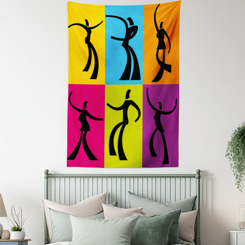 Dancers Colors Tapestry