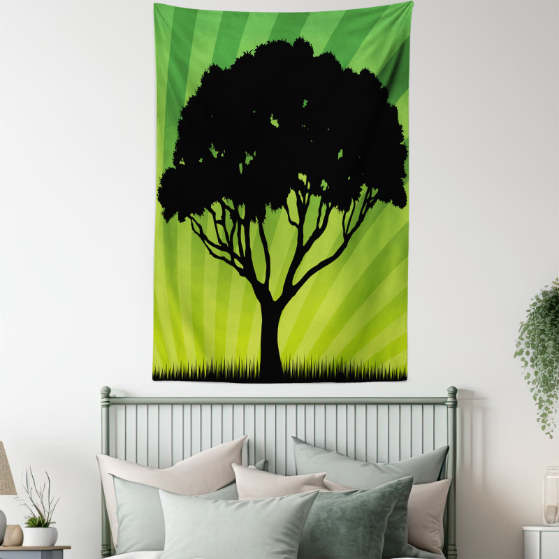 Funky Sunset Nature Art Tapestry