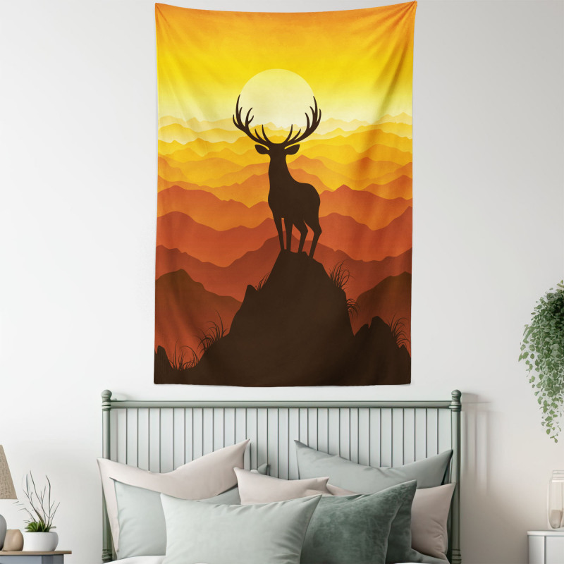 Wildlife Sunset Hill Tapestry