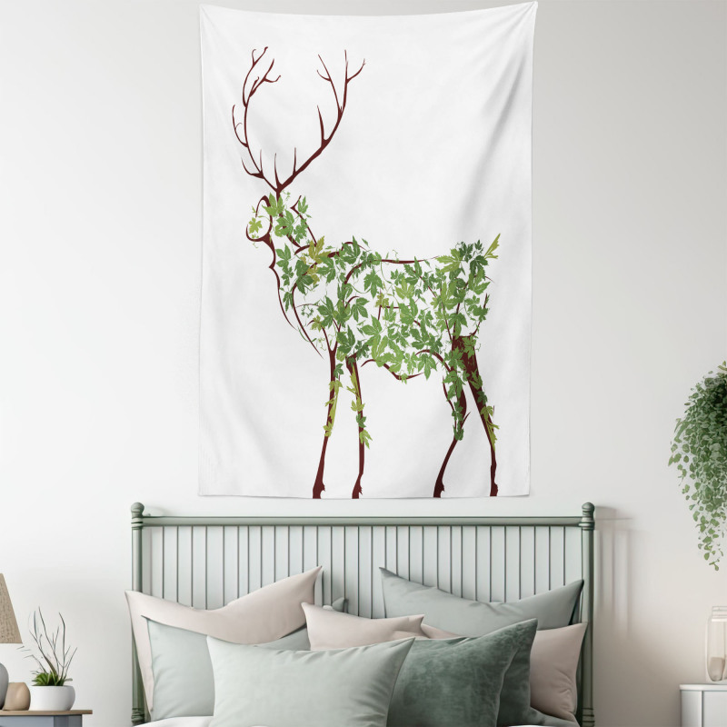 Garden Deer Celebration Tapestry