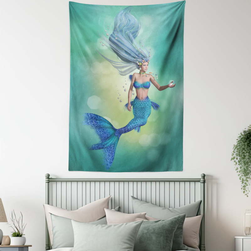 Mermaids Swimming Tapestry