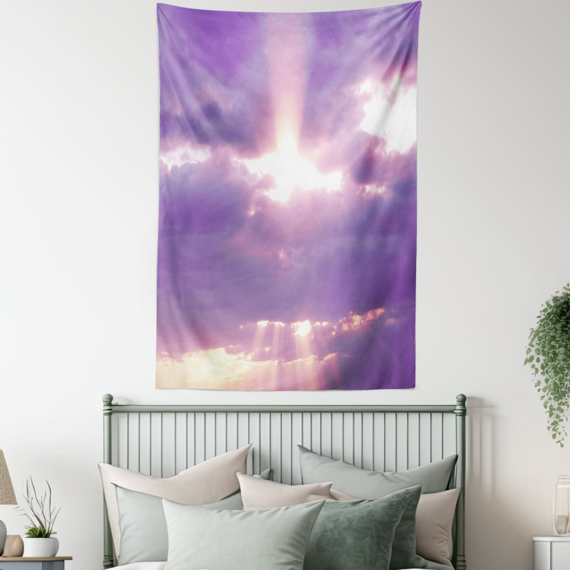Romantic Cloudy Sky Tapestry