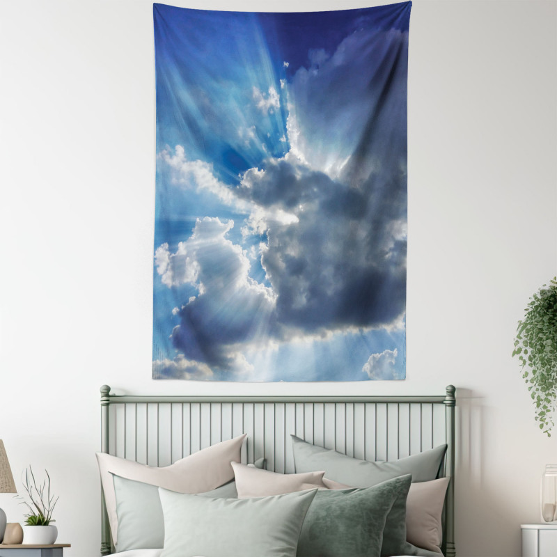 Sunbeams from Clouds Tapestry