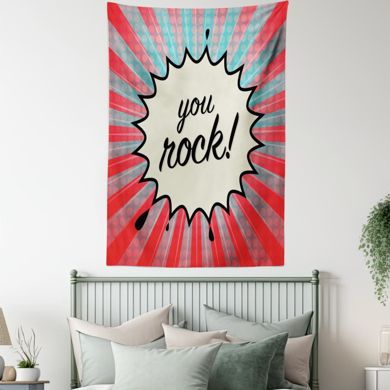 Sunbeams Halftone Graphic Tapestry