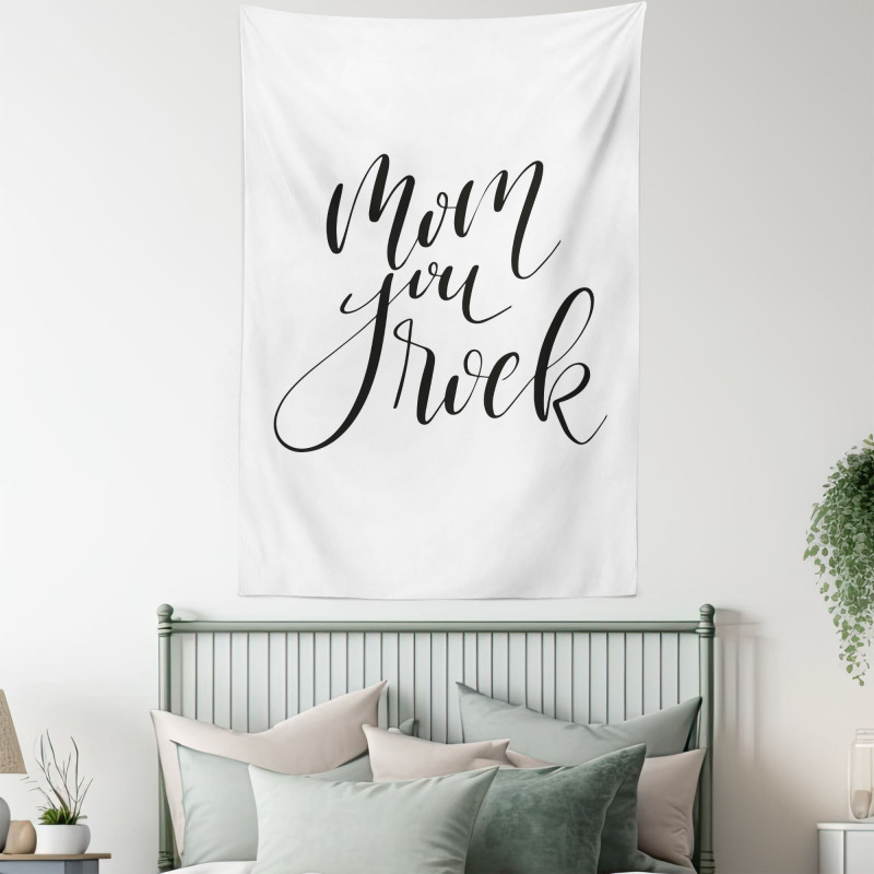 Mother Love Phrase Art Tapestry