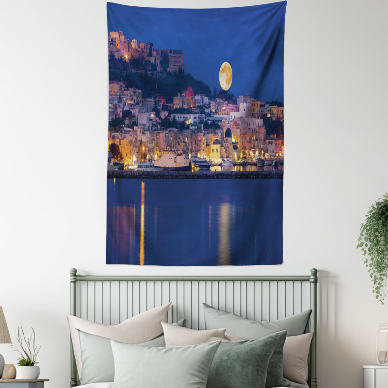 Full Moon Coast Sea Tapestry