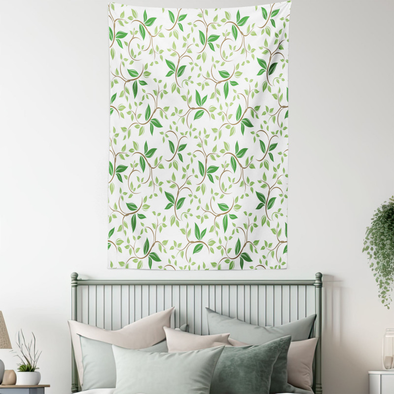Ivy Green Leaves Tapestry