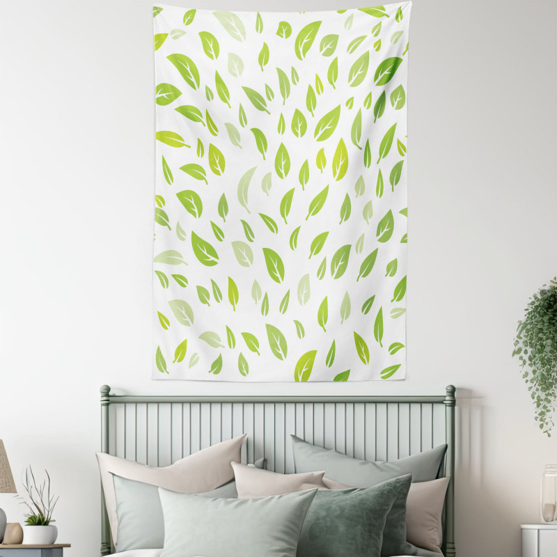 Summer Spring Garden Leaf Tapestry