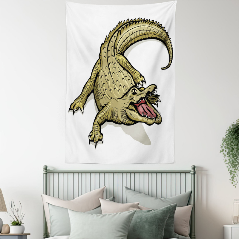 Exotic Wild Crocodile Tapestry
