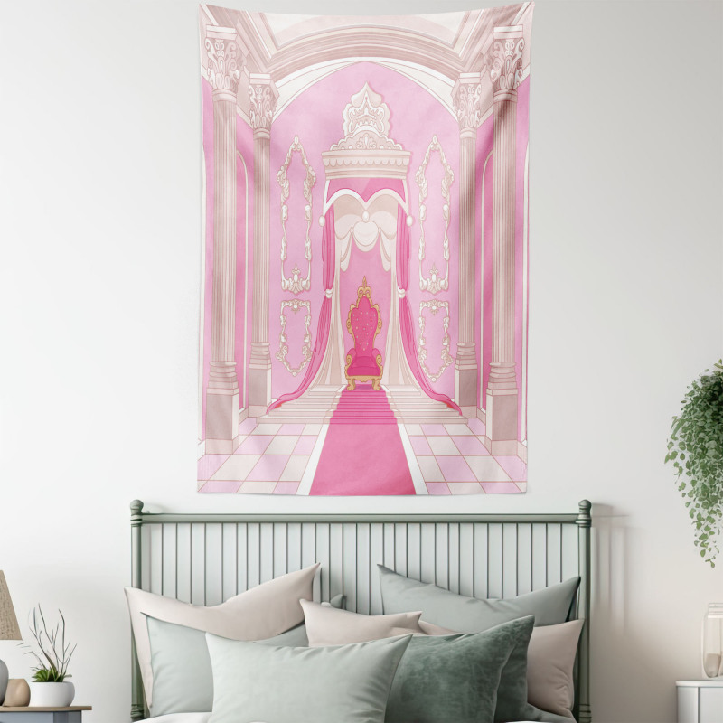 Fantasy Cartoon Room Graphic Tapestry