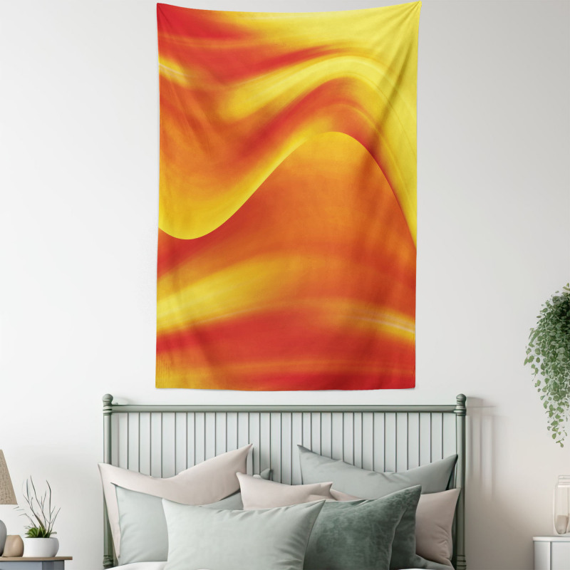 Abstract Digital Waves Tapestry