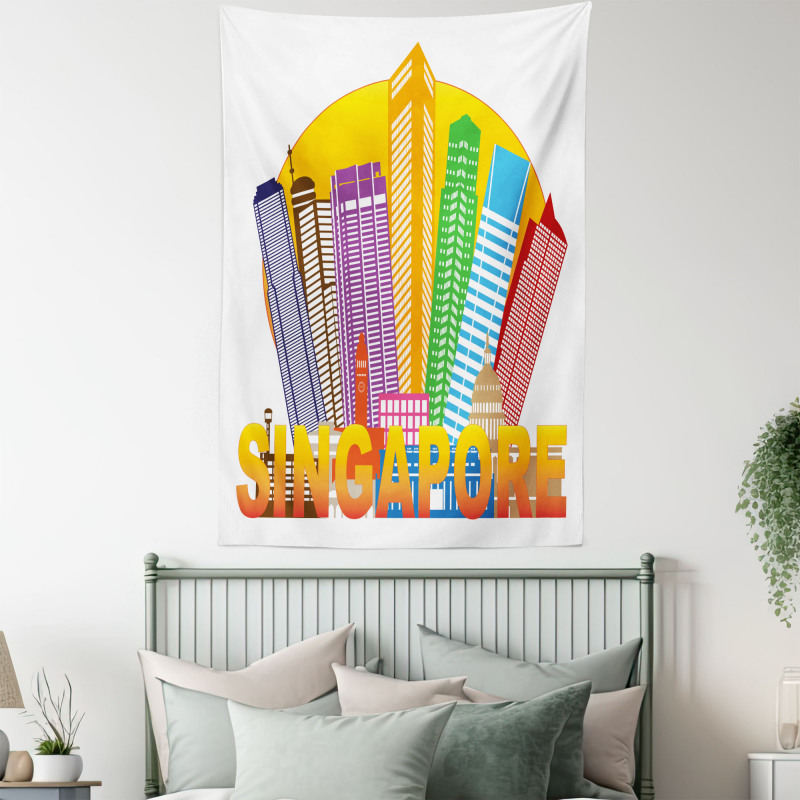 Typography and Skyline Tapestry