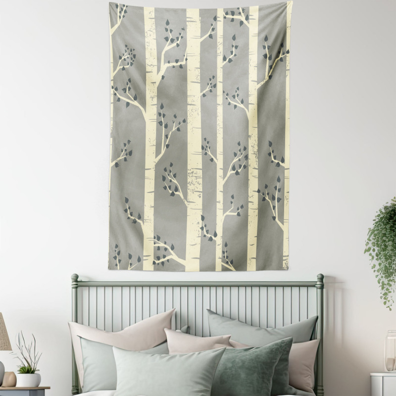 Birch Trees Nature Boho Tapestry