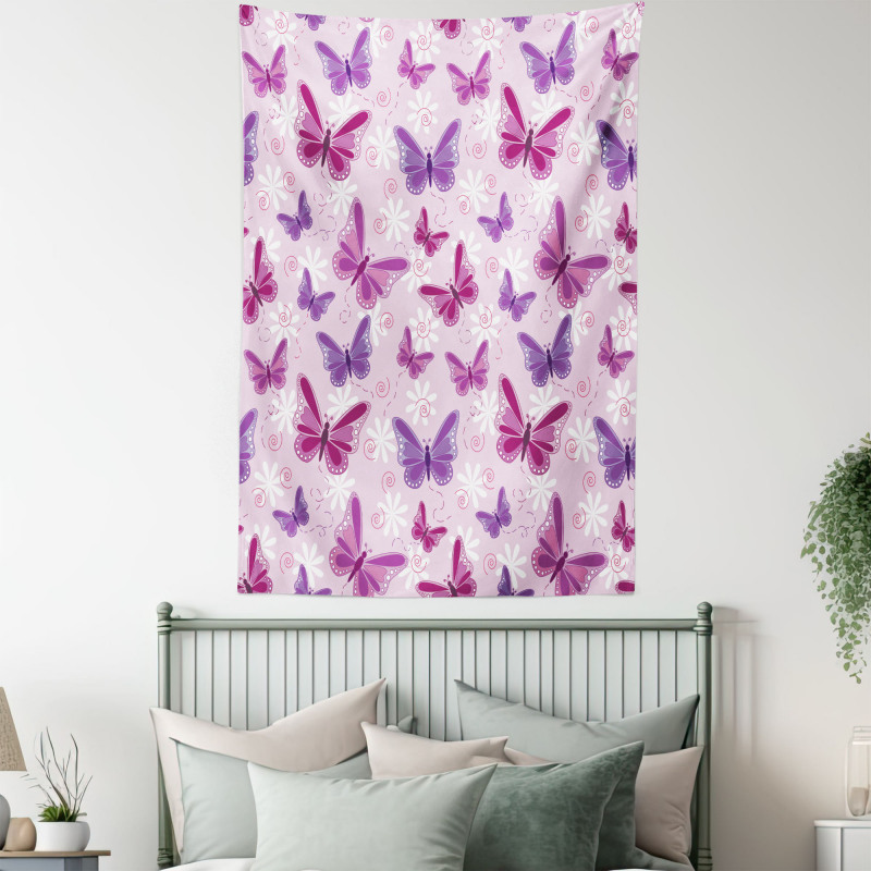 Butterflies Fairy Colors Tapestry