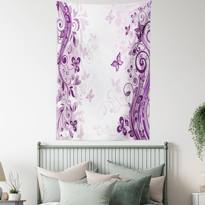 Swirling Flowers Wild Tapestry