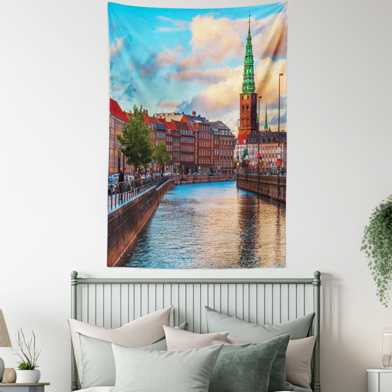 Sunset of Copenhagen Tapestry