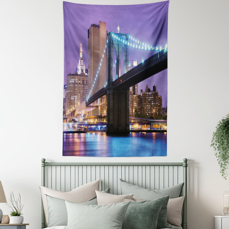 Bridge Towards Manhattan Tapestry