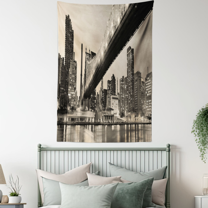 Vintage Queensboro Bridge Tapestry