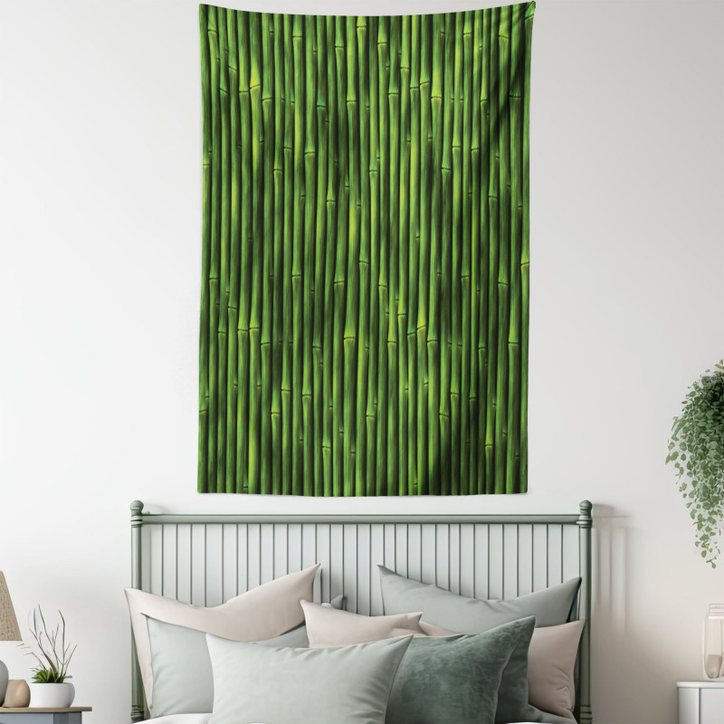 Tropical Bamboo Stems Tapestry