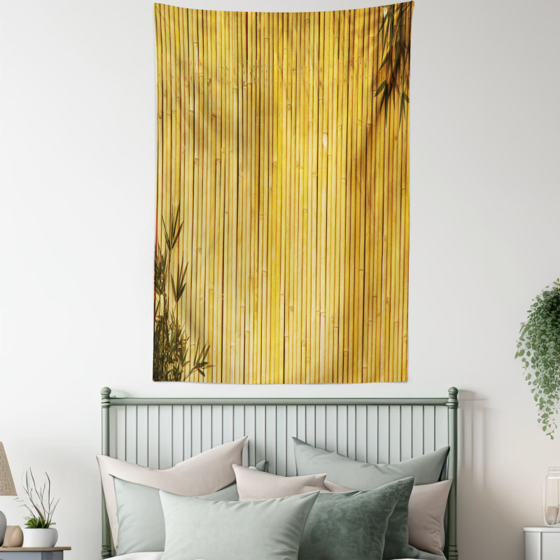 Nature Wood Leaves Stems Tapestry