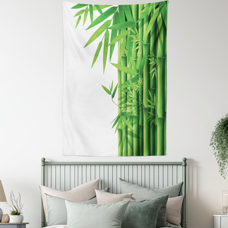 Modern Bamboos Stems Tapestry