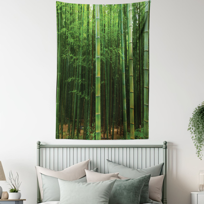 Exotic Bamboo Tree Forest Tapestry