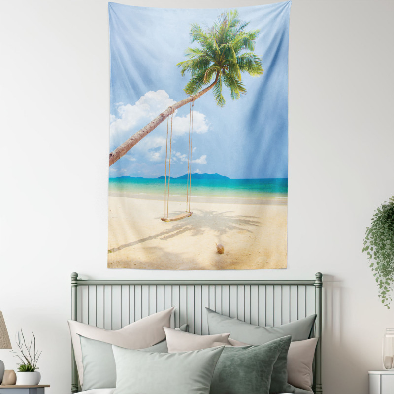 Coconut Palms Island Tapestry