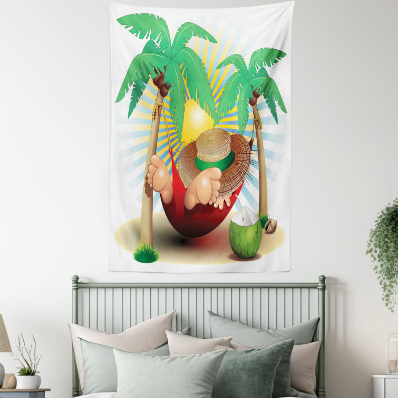 Exotic Summer Paradise Tapestry