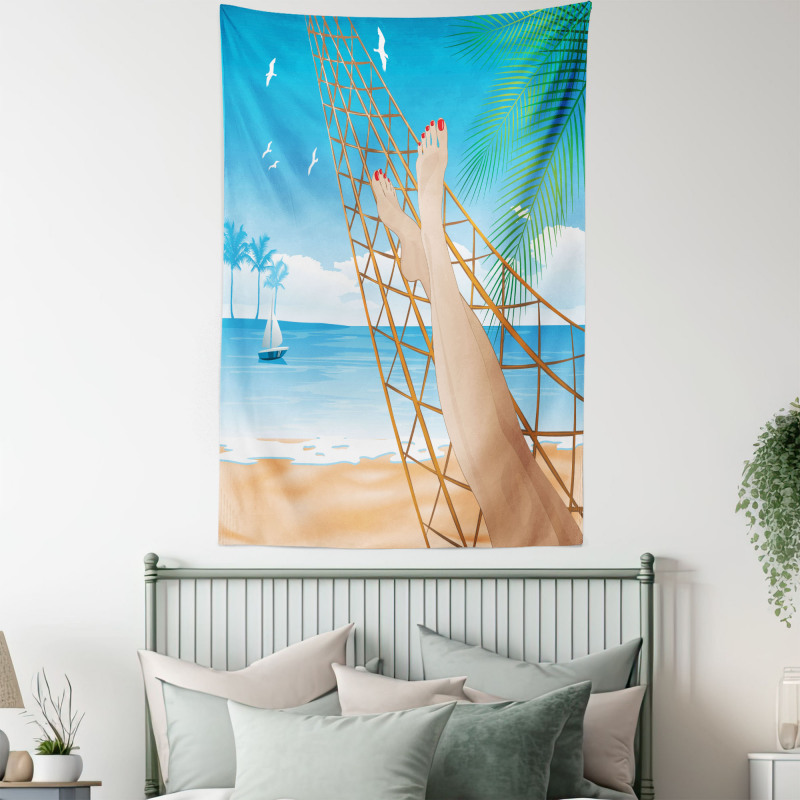 Hawaiian Ocean Hammock Tapestry