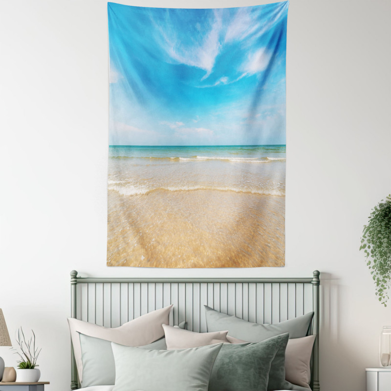 Tropic Sea Sky Scenery Tapestry