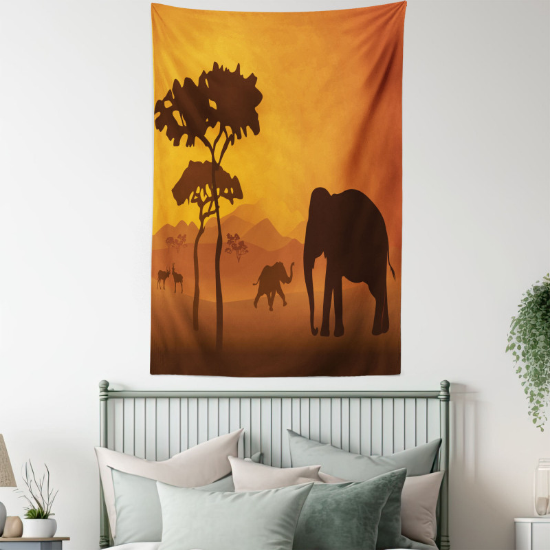 Savanna Mammals Tapestry