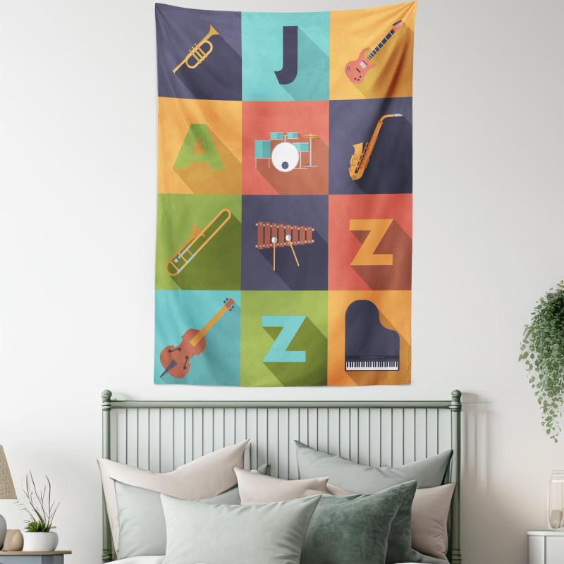 Jazz Equipment Music Tapestry