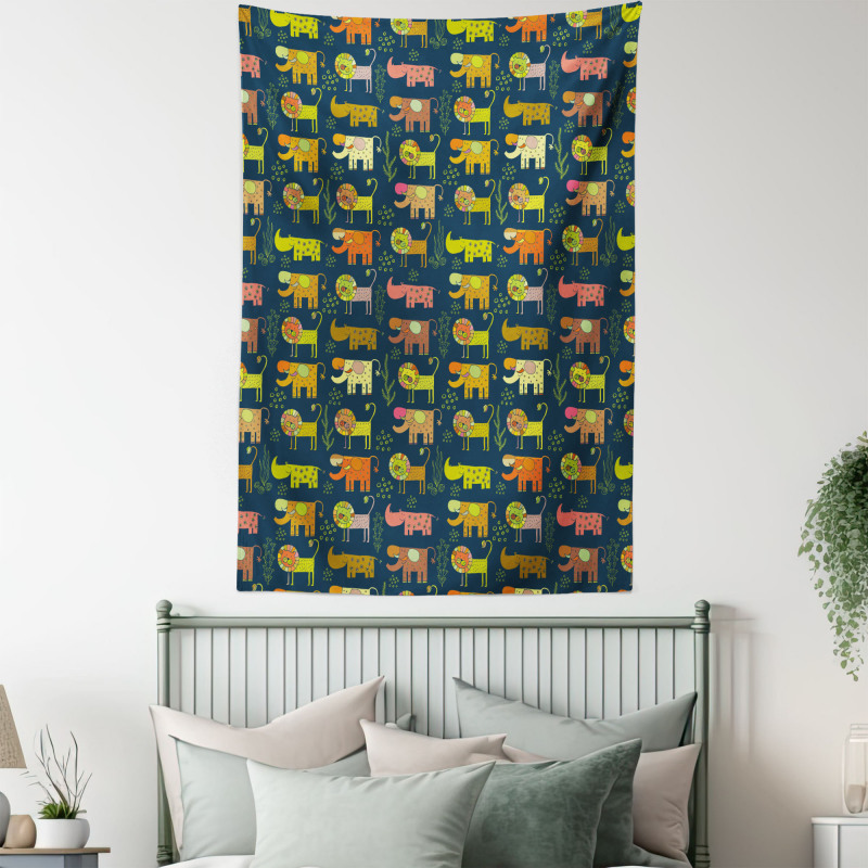 Whimsical Woodland Animals Tapestry