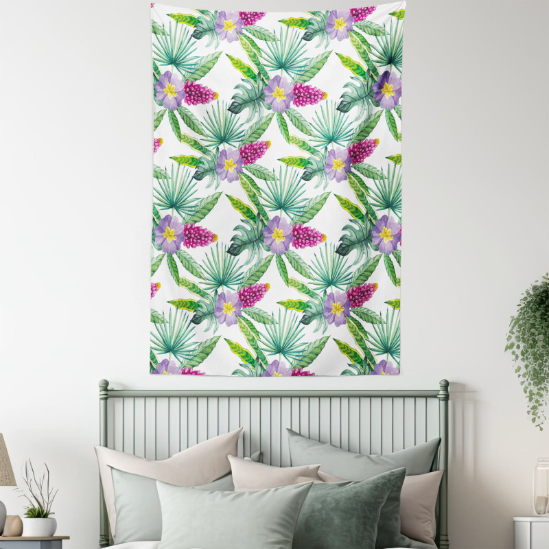 Refresh Tropical Flowers Tapestry