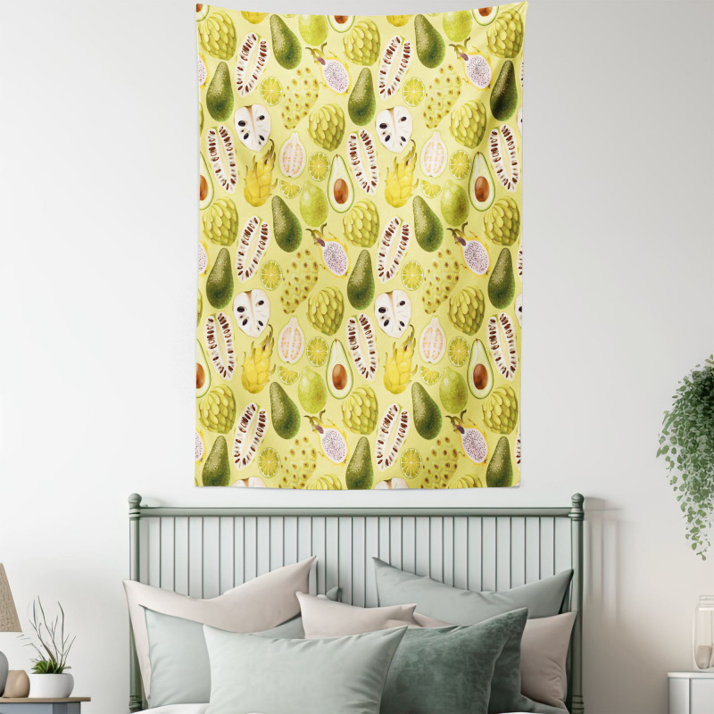 Avocados Dragon Fruit Guava Tapestry