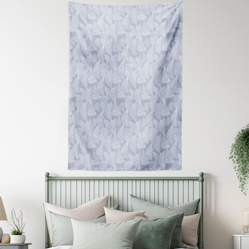 Lines Forming Wave Shapes Tapestry