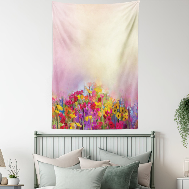 Pastel Ombre Meadow Tapestry