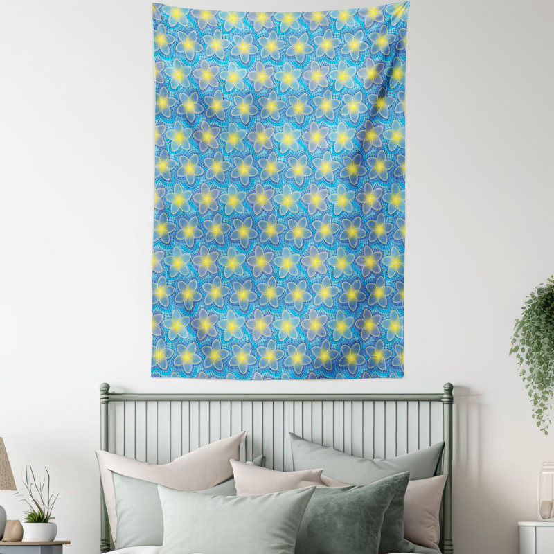 Mosaic Plumeria Petal Tapestry